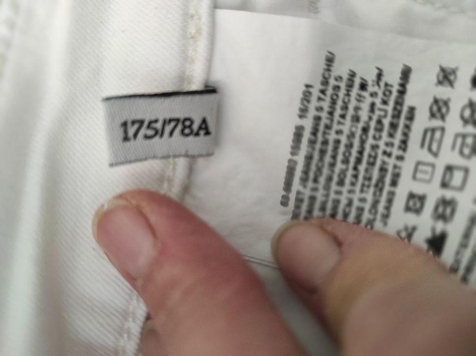 Spodnie męskie Trussardi Jeans białe rozm  175/78