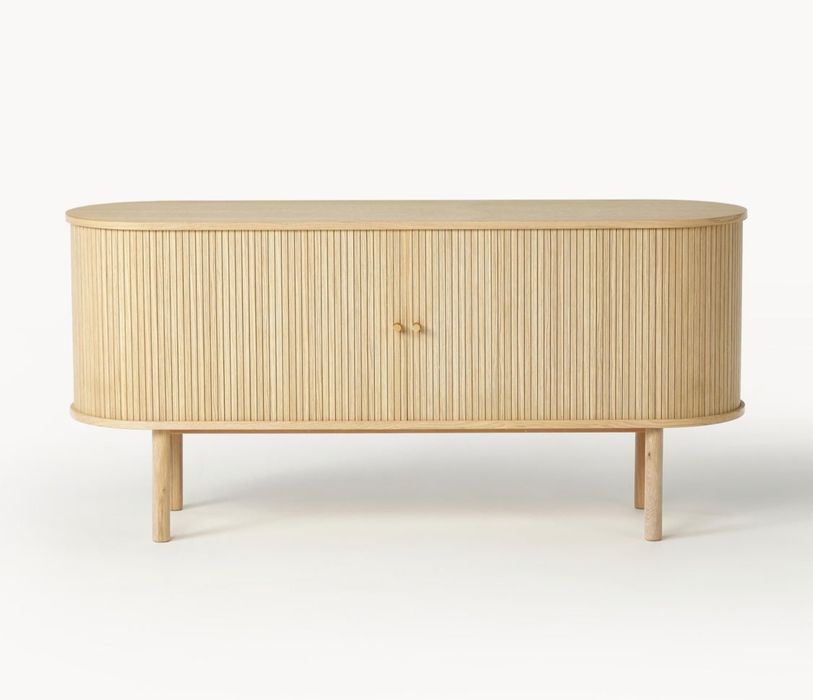 Komoda z ryflowanym frontem Calary 160x75 cm