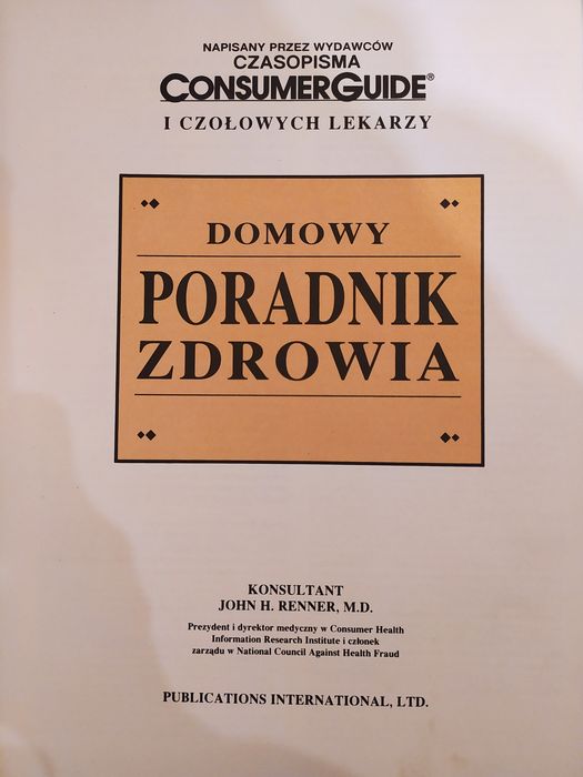 „DOMOWY PORADNIK ZDROWIA” książka w twardej oprawie