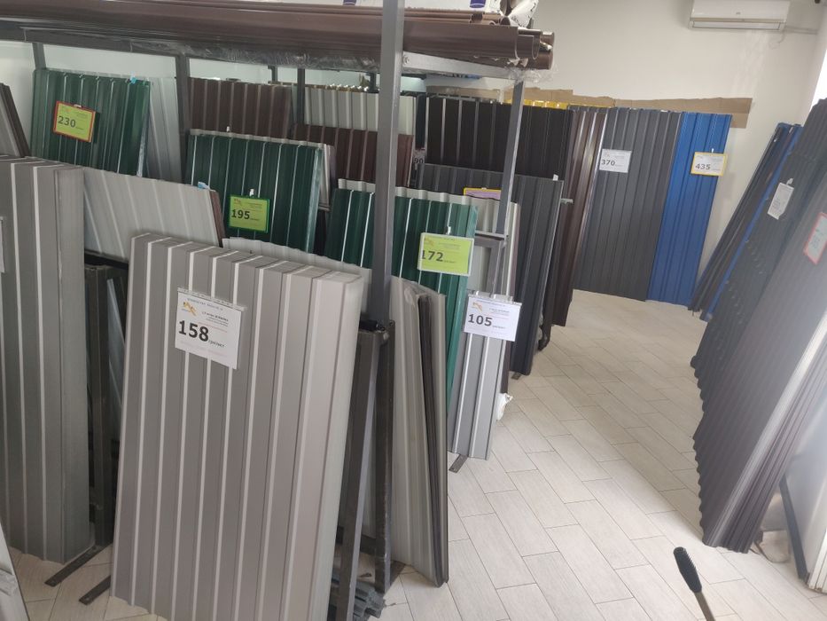 Профлист м.штахетник ригеля металочерепиця усе є! Титова 1 Совхозна 7