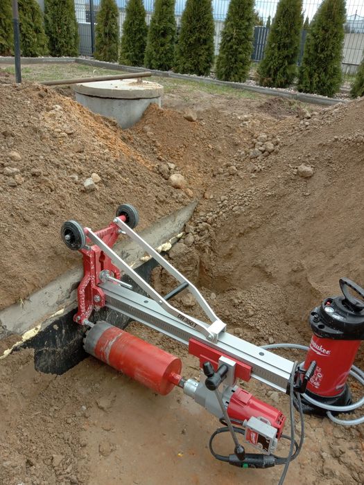 Wiertnica diamentowa wynajem przewierty