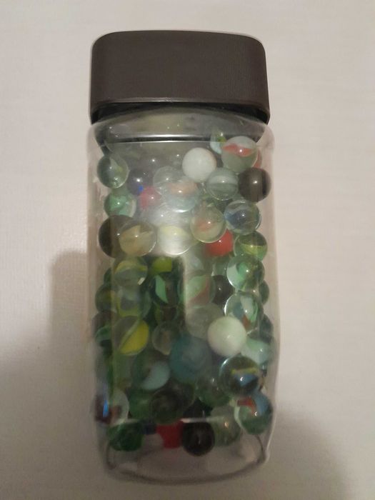 Frasco com berlindes