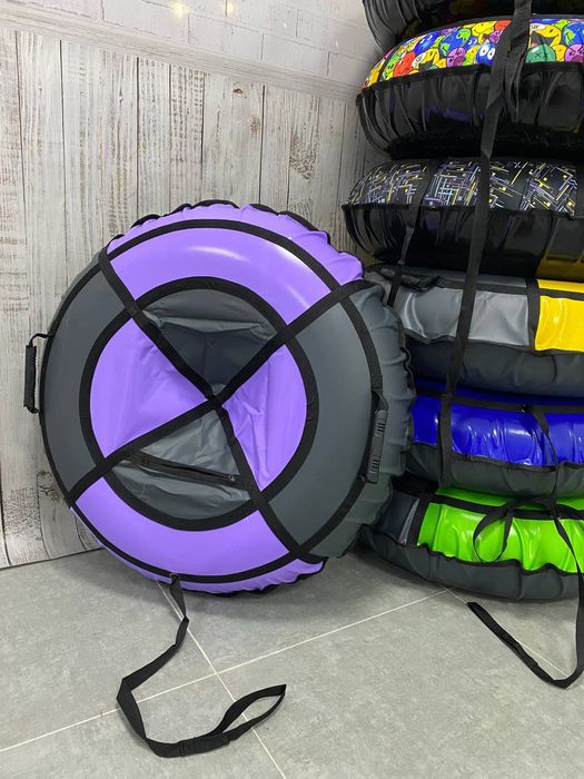 Тюбинг Чорний Тон для снега и воды 2 в 1 надувные санки плюшка бублик