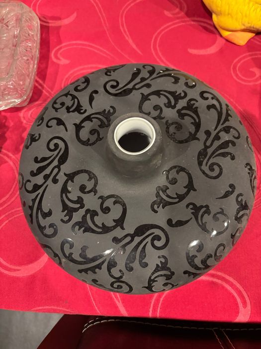 Jarra ou adorno preto pesado muito elegante e muito bom