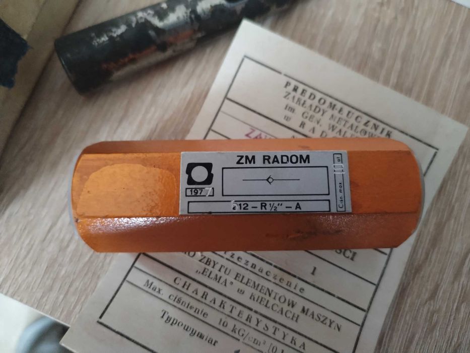 Zawór zwrotny 1/2" ZM Radom