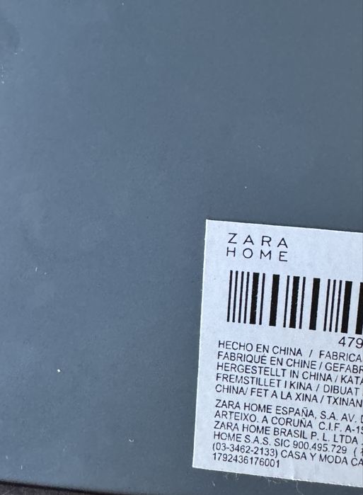 Zara home taca szklana lustro