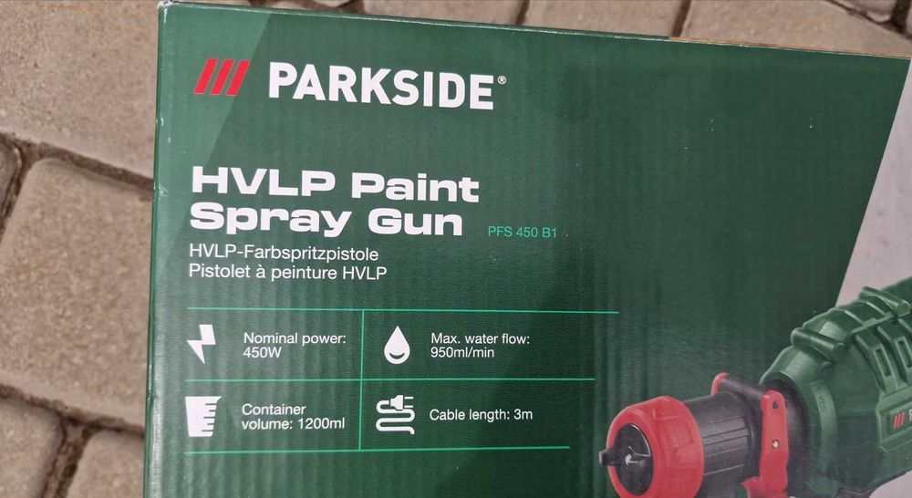 Електричний Фарбопульт Parkside PFS 450 B1 450 Вт! 4x змінні форсунки