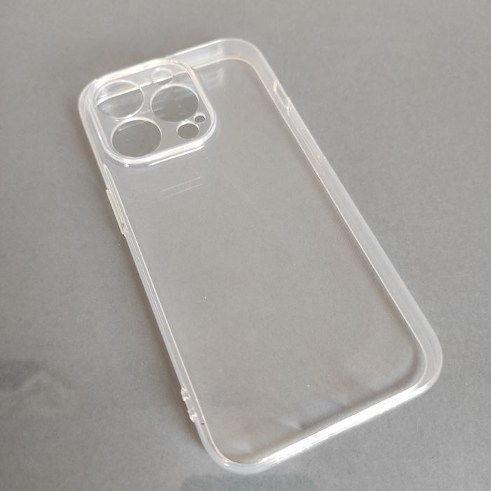 Etui iPhone 14 PRO MAX  silikonowe plecki przezroczyste
