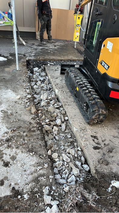 Minikoparka -wykop pod instalacje  - Kompleksowe usługi ziemne