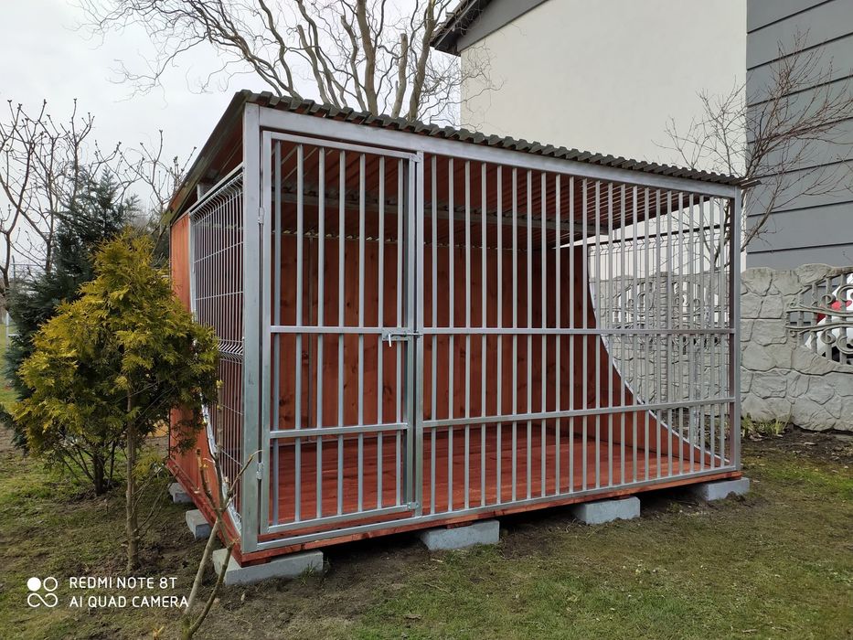 Kojec dla psa klatka dla psa ocynkowana w całości boki "ŁEZKA" 3x2