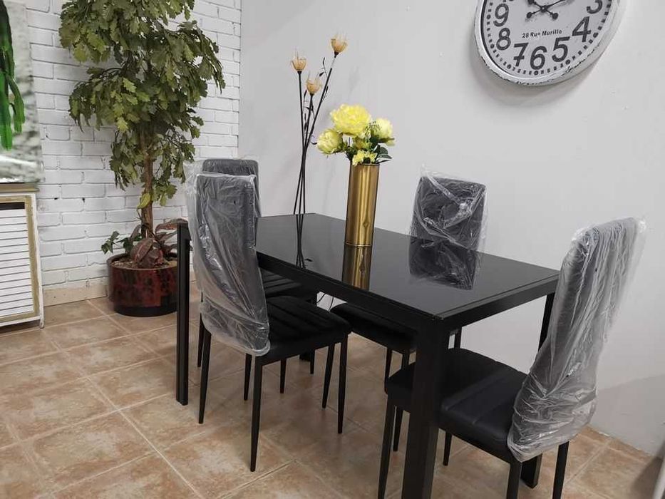 mesa jantar + 4 cadeiras novo entrega gratis