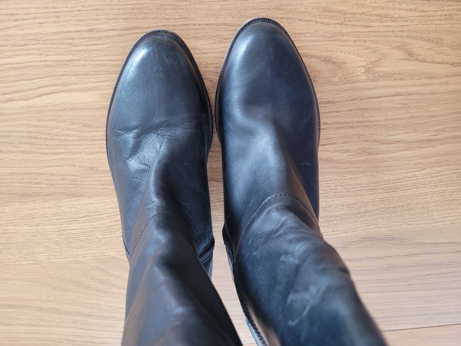 Nowe skórzane kozaki Reserved 37.