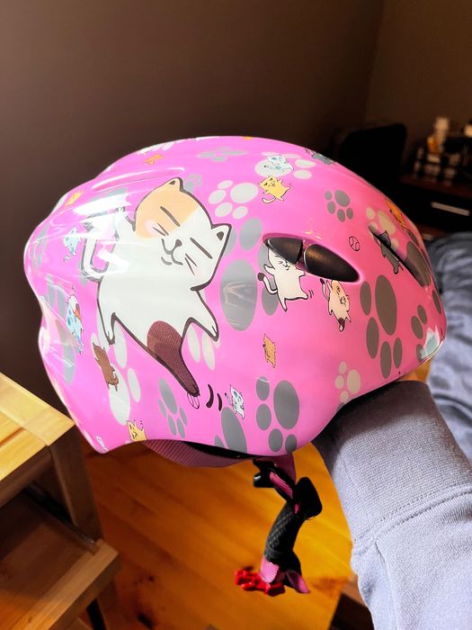 Kask narciarski dziecięcy dziewczęcy Blizzard 48-52 kotki różowy