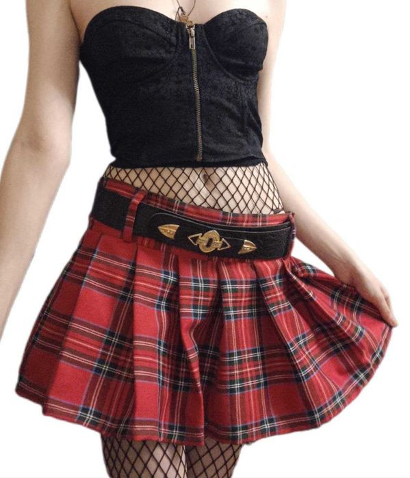 Vintage Opium y2k Model off Duty Indie sleaze Clothes Set