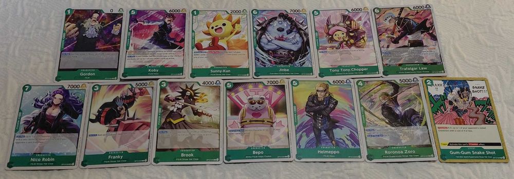 89 cartas one piece tcg op13