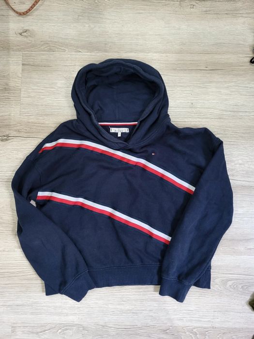Tommy Hilfiger 164cm 14 lat lub S  bluza krótka granatowa  crop TH