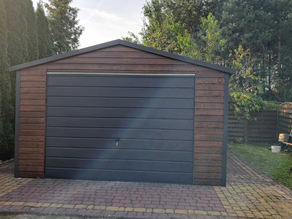 Garaż blaszany 4x5. Wzmocniony PROFILAMI. Producent SZYBKA REALIZACJA