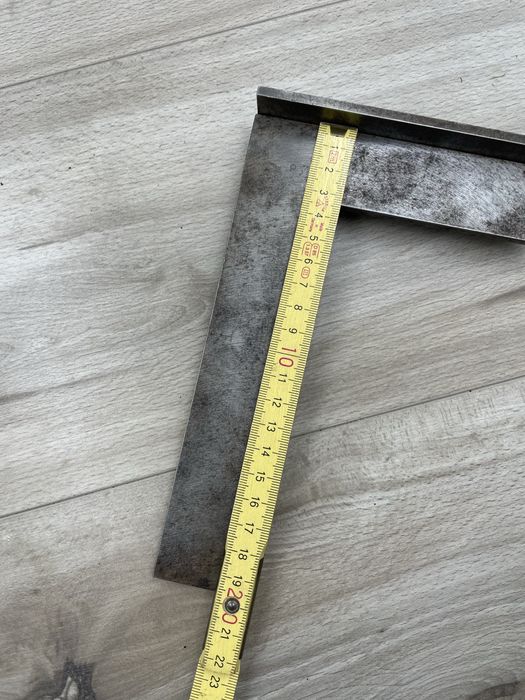 Kątownik ślusarski ze stopką 130x200