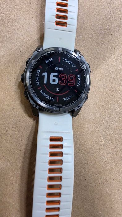 Garmin Fenix 8 51mm Solar Sapphire Carbon prawie NOWY tytan szafir GWARANCJA