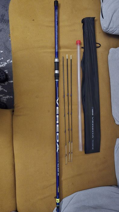 Conjunto de carreto e cana para pesca de  barco(Shimano+Barros)