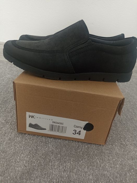 Buty. Mokasyny. Wizytowe. Rozmiar 34.