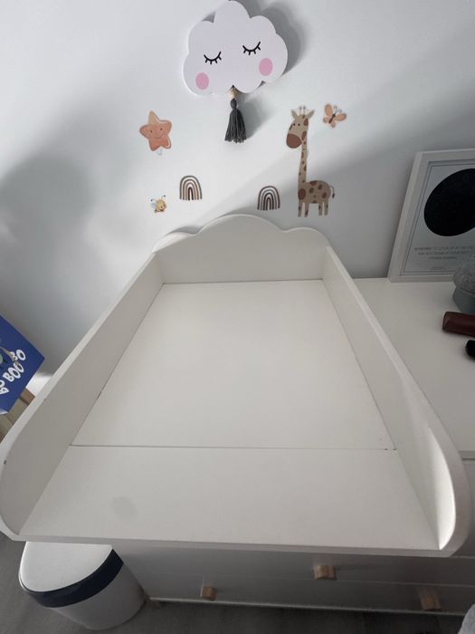 Muda fraldas em madeira para comoda