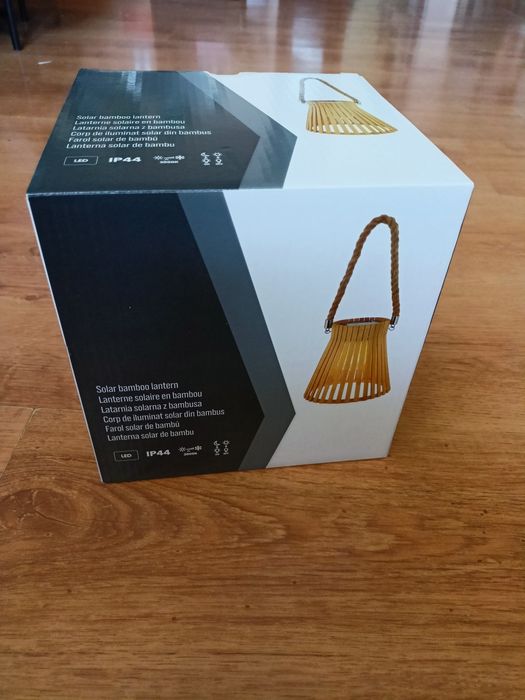 Bambusowy Lampion solarny
