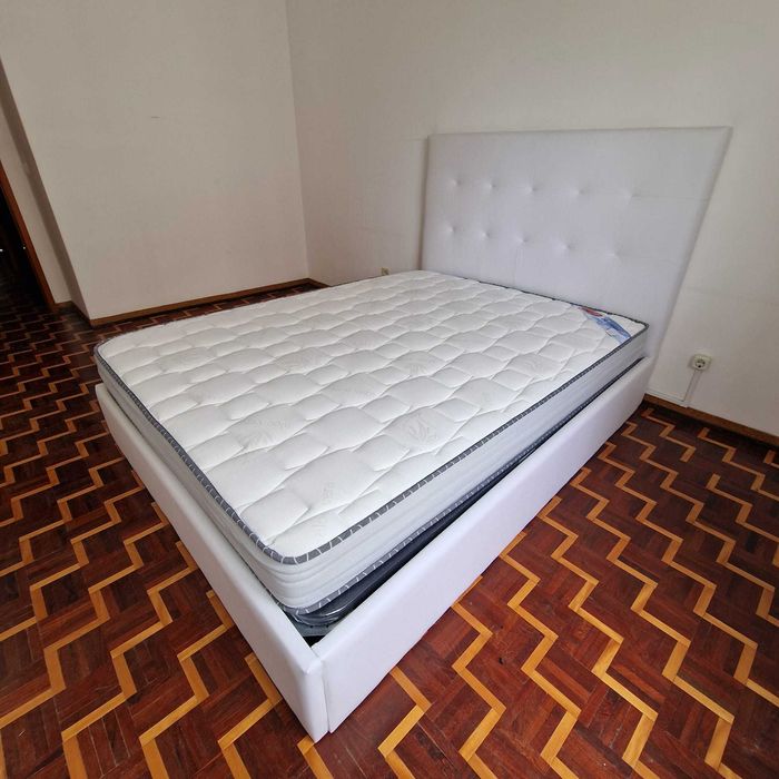 Camas de Casal Estofadas de Luxo 199€ Disp. em Várias Cores! 190x140m!