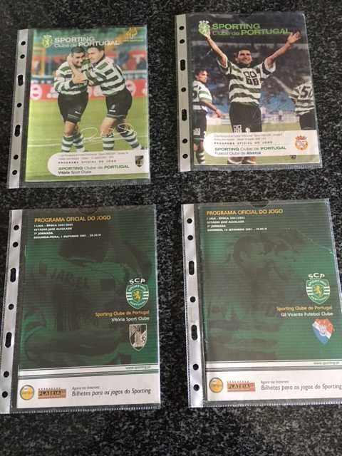 Lote Raro: 17 Programas de Jogos do Sporting CP – Para Colecionadores
