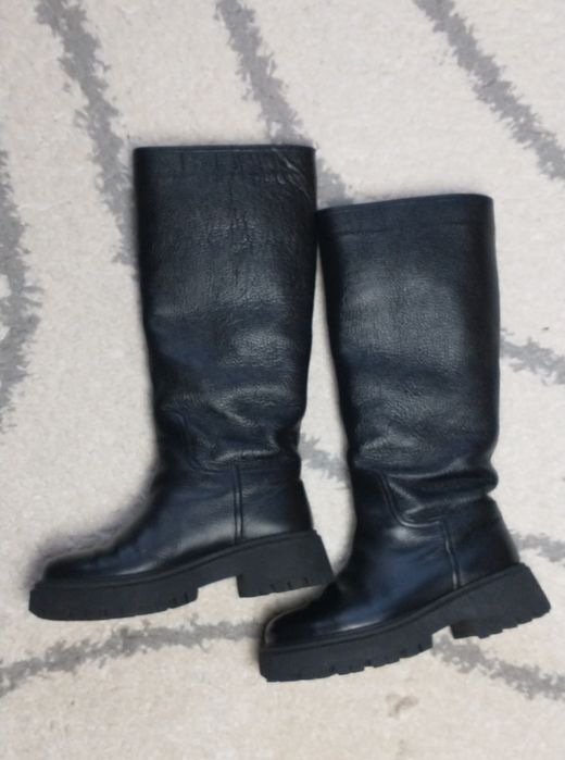 Чоботи жіночі зимові шкіряні, Espacio 39 розмір.стан дуже хороший