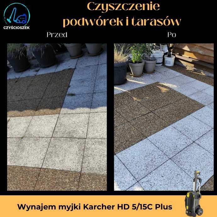 Profesjonalne CZYSZCZENIE mycie balkonu tarasu kostki brukowej Kielce