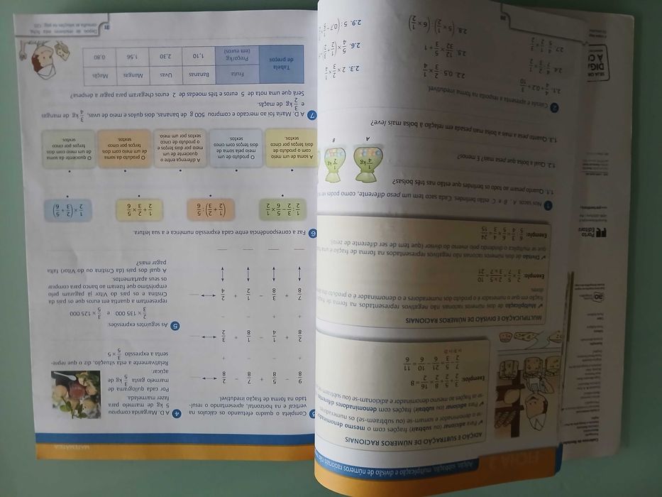 Cadernos de Revisão 5.º Ano (Português, Matemática, etc.)