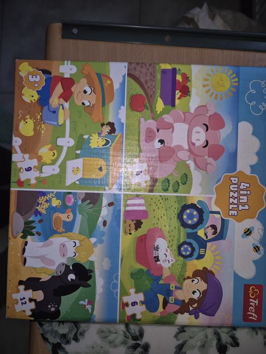 Układanka na 2-3 latka farma zwierzątka