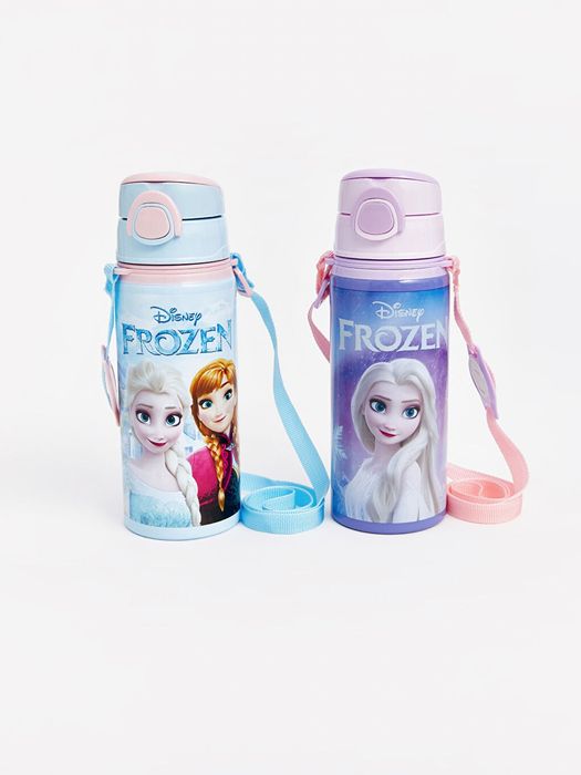Пляшка для води Frozen Анна та Ельза 5l600ml. з трубочкою.