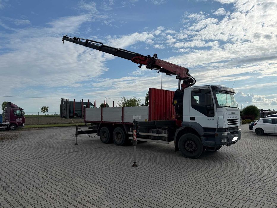 IVECO TRACKER ,hds FASSI 360 DXP.25 + JIBB XP.26, 6x4 , 9,6 tony ...