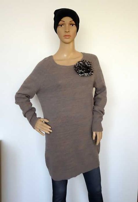 Sukienka długi sweter Samsoe Samsoe S M 36 38 wełna angora