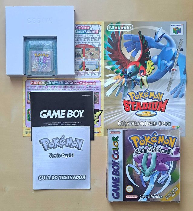 Pokémon Crystal GBC (Caixa Original C/ Selo IGAC + Manual PT + Poster)