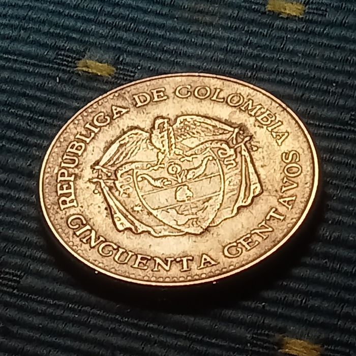 moeda 50 centavos Colombia 1963