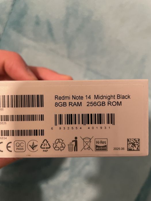 Xiaomi redmi note 14 8gb ram 256gb