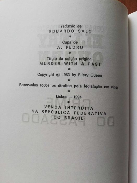 Ellery Queen – A porta do meio / Crime do passado