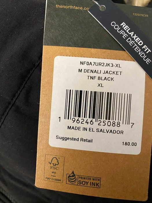 Куртка черная The North Face Daneli Jaket Fleece XL  NF0A7UR2JK3-XL