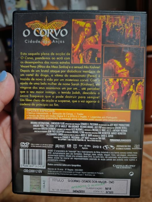 DVD O Corvo - Cidade dos Anjos