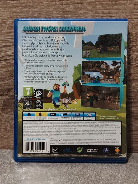 Minecraft PS4 PlayStation 4 Edition