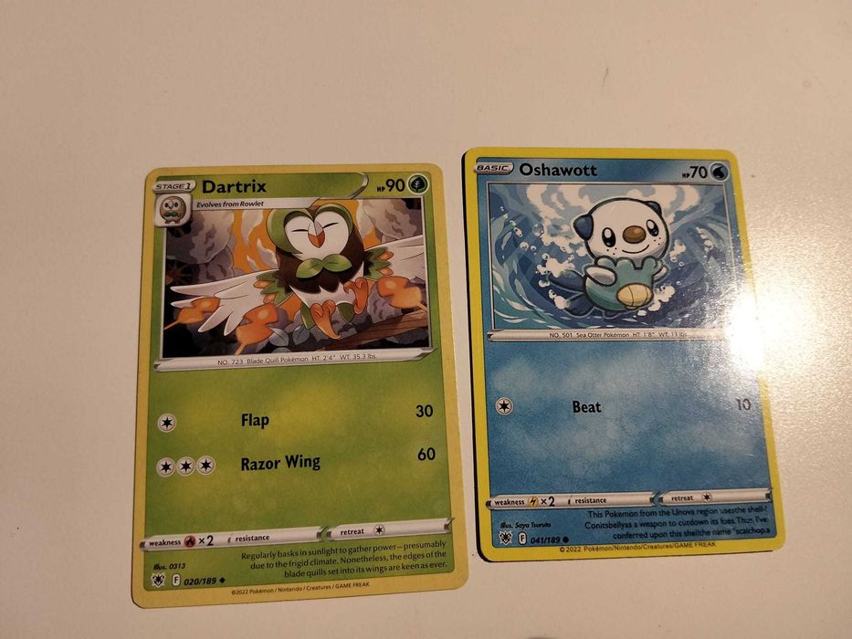 Conjunto de 12 cartas Pokémon