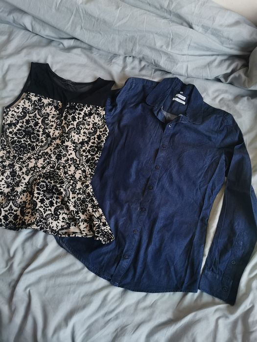 Paczka ubrań rozmiar 36 S + GRATIS Guess Wólczanka Reiss bluzki koszul