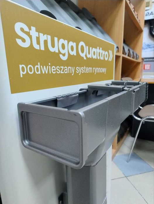 Квадратный водосток Struga QUATTRO металл 130х100