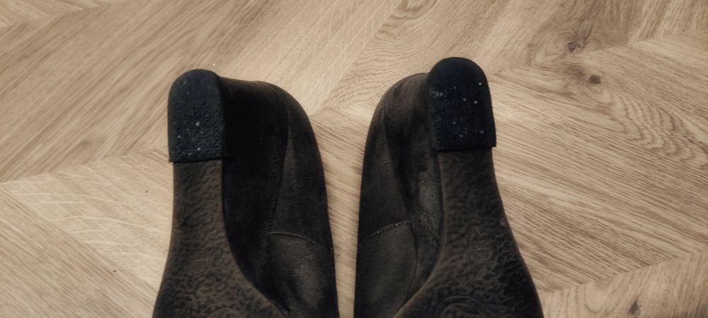 Brązowe buty na koturnie rozm.38