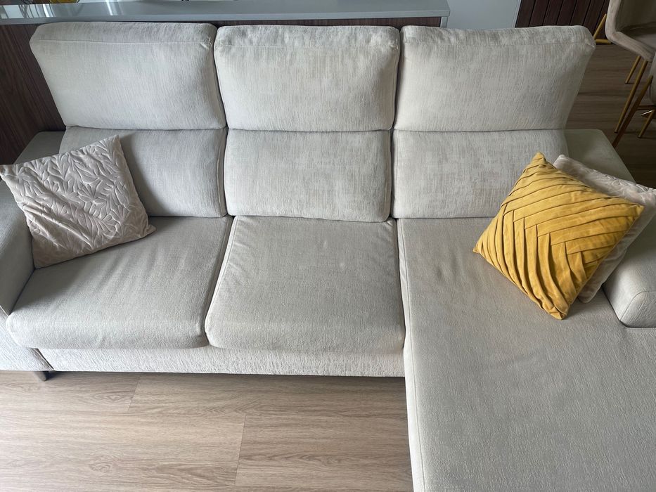 Sofá 3 lugares com chaise longue