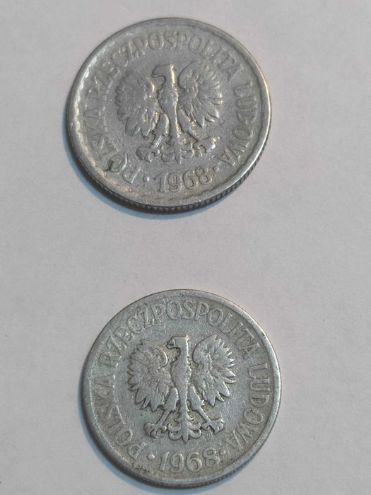 Moneta 1 zł i 0,50 gr z 1968 - rzadkość