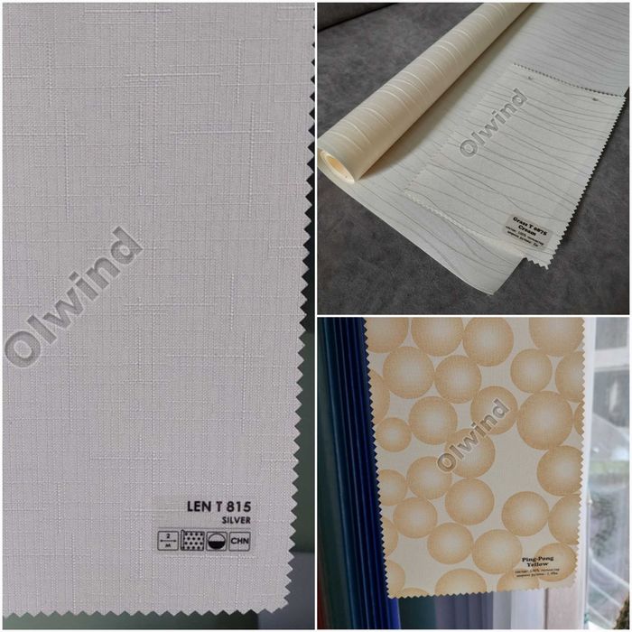 Тканина для тканевих ролет на відріз (куски тканини для рулонних штор)